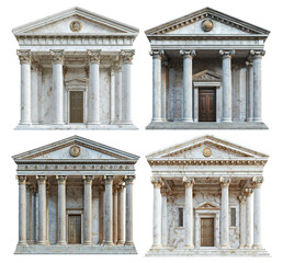 Obraz premium Architectural Columns and Facades of Classical Government Buildings