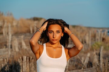 Confident Woman Portrait Outdoors