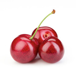 Cherry on white background