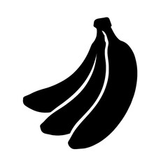 A banana fruit silhouette vector style