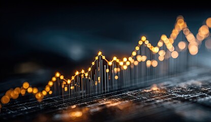 Abstract Financial Growth Graph