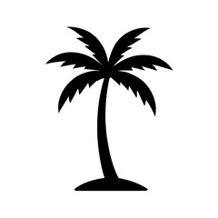 A palm tree silhouette vector style