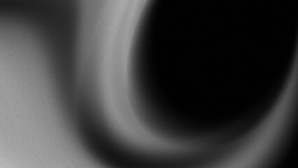 Rough surface of curved shaped stone or metal, with deep shadow effect on premium dark black abstract background