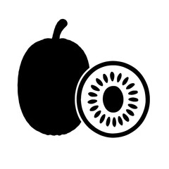 A kiwi fruit silhouette vector style
