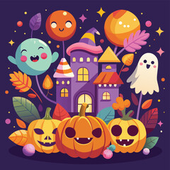 halloween seamless background