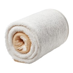 A Soft and Plush Bath Towel Rolled Neatly, Perfect for Comfort and Absorption After a Relaxing Bath or Shower Experience