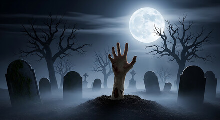 Obraz premium spooky halloween night