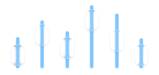 Volume, sound, audio, speaker, control slider bar with level adjustment and wave media icons. PNG PNG Overlay transparent black technology symbol buttons for phone interface and design.