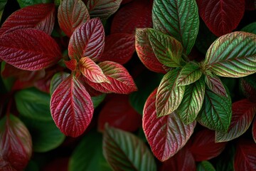 Obraz premium the allure of crimson and emerald foliage