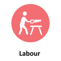  labour Vector Icon which can easily modify or edit