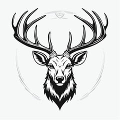 Deer Head vector illustrations, perfect icon for logos, branding, and design projects.