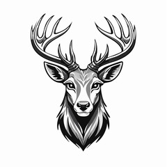 Deer Head vector illustrations, perfect icon for logos, branding, and design projects.