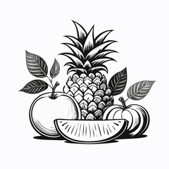 Set of Fruits Vector Bundle: High-Quality Illustrations for Fresh and Vibrant Designs