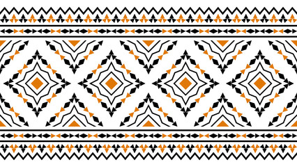 Ethnic pattern, Aztec native tribe seamless pattern, Native American fabric, geometric pattern,...