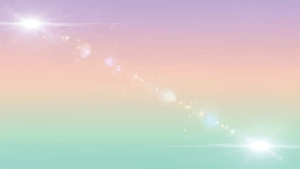 Soft pastel gradient background with bright lens flares creating a dreamy and ethereal atmosphere, perfect for abstract or celebratory themes