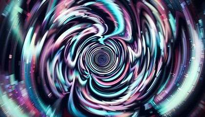 Hypnotic Backdrop with Spinning Optical Illusion Pattern for Abstract Visual Background