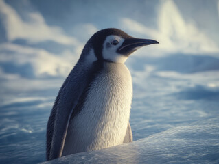 Obraz premium Emperor Penguin on Ice