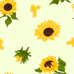 set of sunflowers