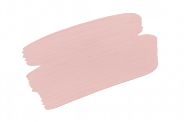 Pink paint brush stroke creating a textured and vibrant design element on a transparent background