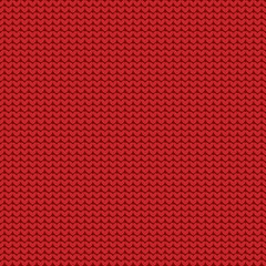Red knitted sweater texture with ornament