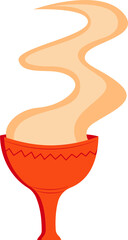 durga puja festival dance dhunuchi vector illustration