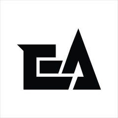   EA, logo EA ,Letter On luxury Logo