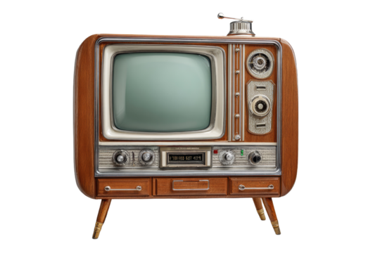 Vintage Television Set Illustration
