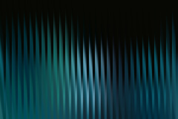 Abstract teal and black vertical ribbons with a subtle gradient effect