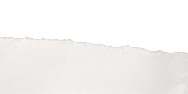 torn or ripped white paper isolated on transparent png background,realistic torn paper edges,Torn Paper effect mockup