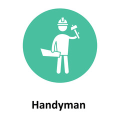 Handyman Vector Icon which can easily modify or edit