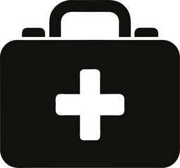 Obraz premium First-kit silhouette icon vector on white background 