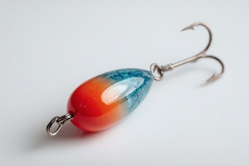 Fishing bobber against a white backdrop