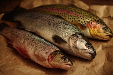 Fish such as bream bass and trout