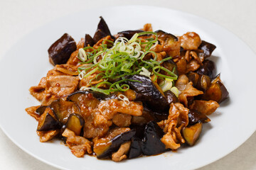 豚バラとナスの炒め物