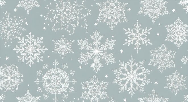 Tarjeta de Navidad azul con copos de nieve blancos Ilustraci&oacute;n de vector EPS10