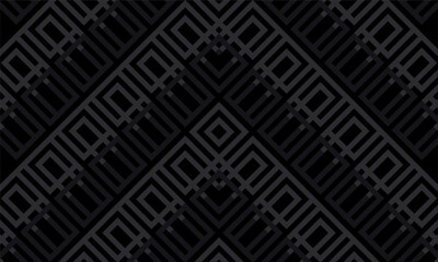 Bold black abstract pattern with sharp geometric lines, creating a modern and stylish seamless background.