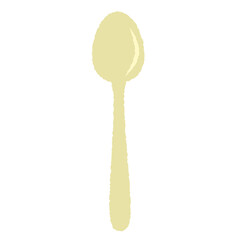 Flat illustration of a spoon