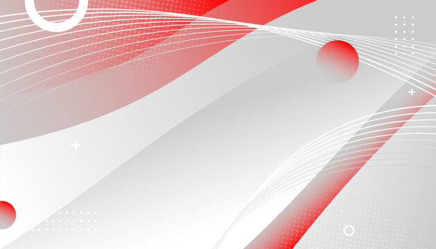 Abstract background with wavy lines and circles. Vector illustration for your design
