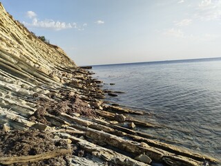 nature, sea, rocks, mountains, cape, summer