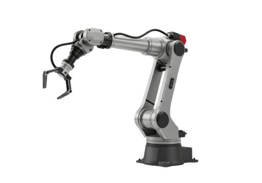 Isolated mechanical arm for factory automation, manufacturing industry, modern technology