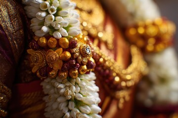 Close up of a South Indian wedding