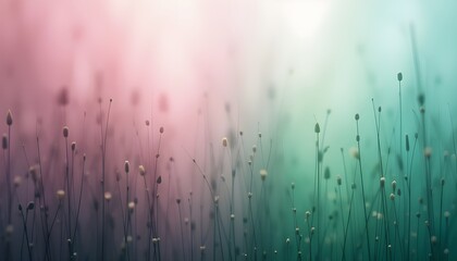 Blurred abstract grass background with soft green pastel tones for design