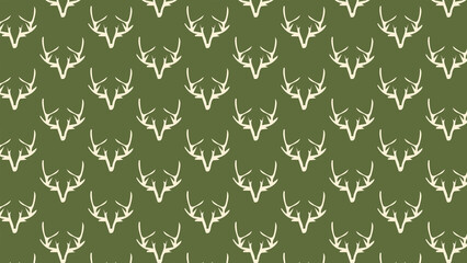 Deer horns vector pattern multicoloured