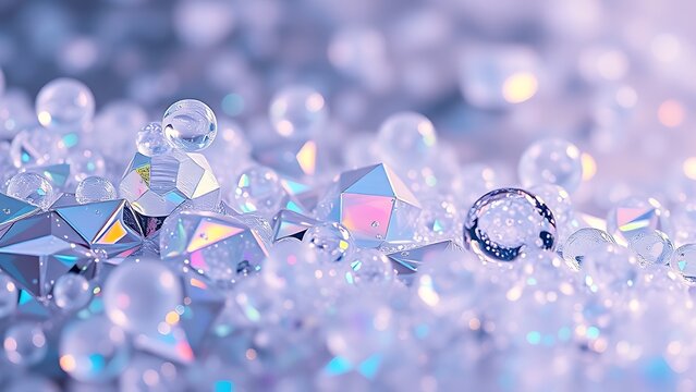 Ultra-high-definition macro shot of iridescent quantum foam forming impossible geometric structures in liquid mercury