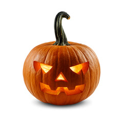 Halloween pumpkin  jack-o'-lantern isolated object