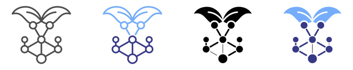 antioxidant icon set multiple style