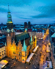 The Market Square in Wroclaw, Lower Silesian Voivodeship, Poland © monticellllo