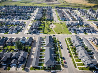 Aerial View of Stonebridge Neighborhood in Saskatoon, Saskatchewan