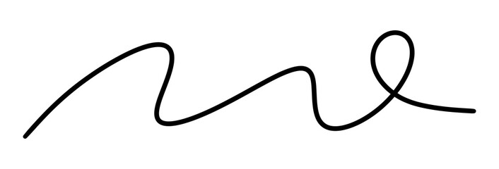 Abstract Zigzag Loop Line Doodle PNG