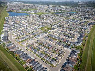 Aerial View of Stonebridge Neighborhood in Saskatoon, Saskatchewan